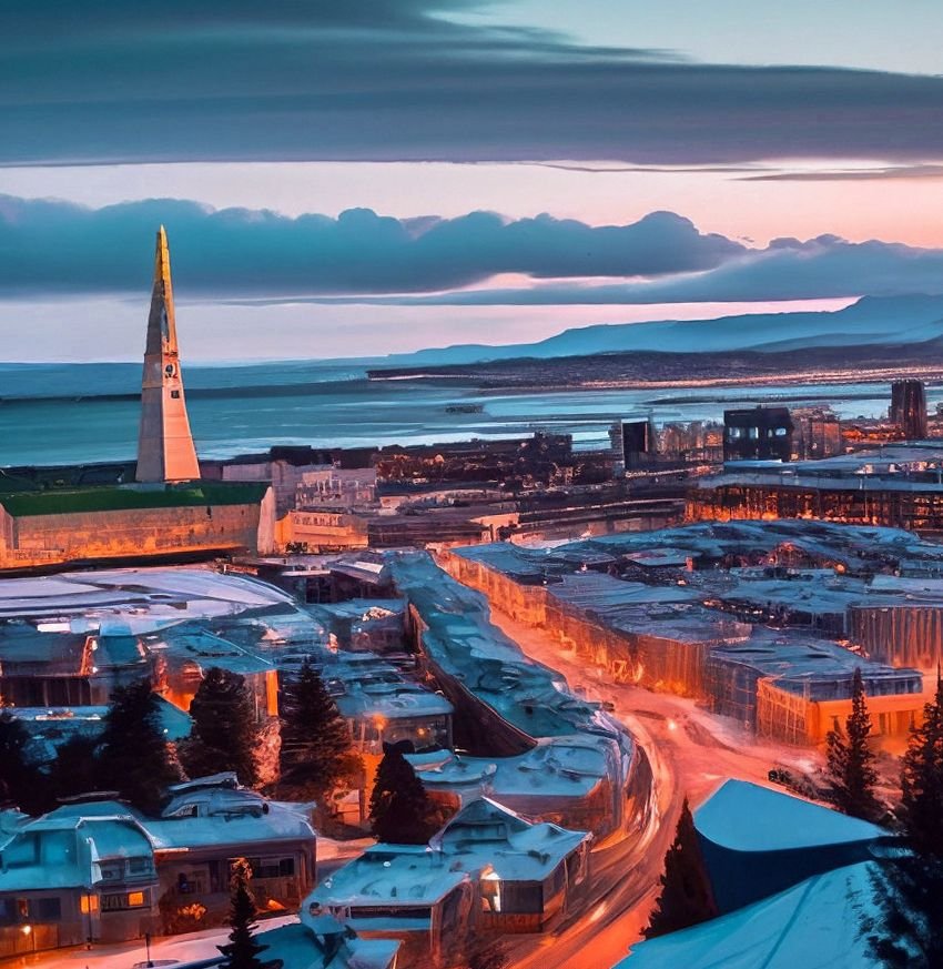 The iconic Hallgrímskirkja church