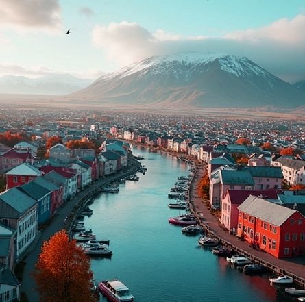 A quiet morning on Laugavegur street.